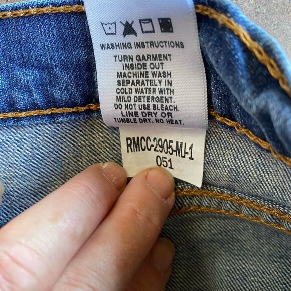 Cinch Jenna Slim Fit Jeans Womens Size 33/15 L Blue Denim Rodeo Western Cowgirl - Picture 7 of 10